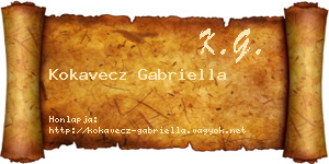 Kokavecz Gabriella névjegykártya
